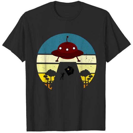 Retro Alien Spaceship T-Shirt, Alien Shirt, T-shirt