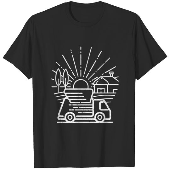 Mail Carrier Squad with Letter Design T-shirt