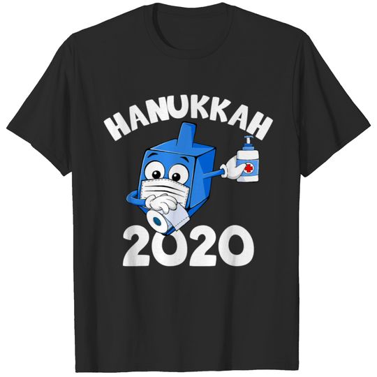 Happy Hanukkah 2020 Dreidel Dabbing Face Mask T-shirt