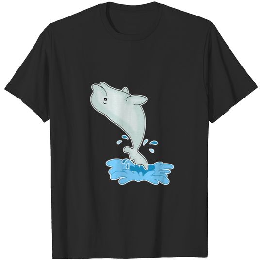Funny Beluga Whale White Whale Ocean Animal Gift T-shirt