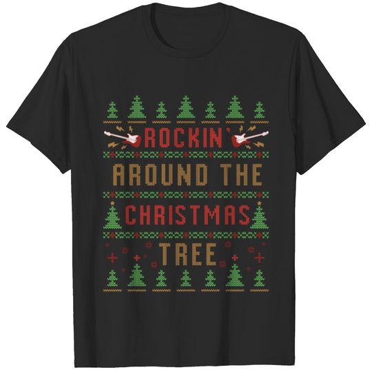 Funny Rockin Around The Christmas Tree Party Gifts T-shirt