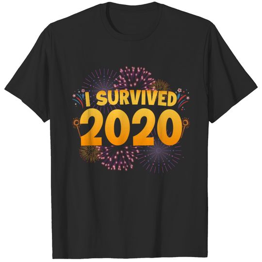 I Survived 2020 Funny New Year 2021 Present T-shirt