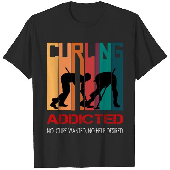 Curling Player Ice Winter Sports Curler Curling T-shirt