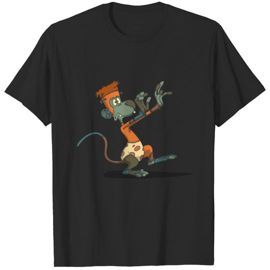 Zombie monkey bolted body T-shirt