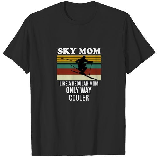 Ski Mom Funny Cute Winter Skiing Gift T-shirt