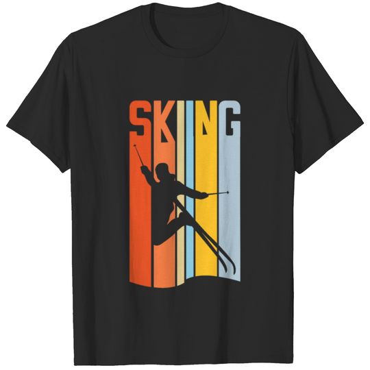 Retro Vintage Snow 80s Ski Skiing T-shirt
