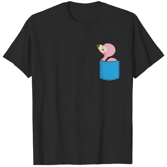 pocket flamingo T-shirt
