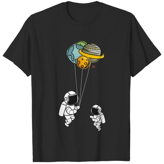 Astronaut Spaceman And Planet For Women Men Kids T-shirt