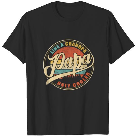 Mens Vintage Retro Funny Gifts For Dad Papa | Papa T-shirt