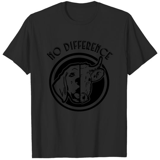 No difference gift plants vegan saying T-shirt