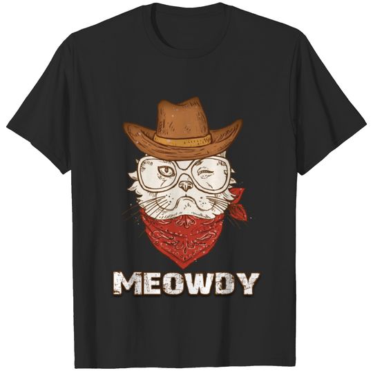 Meowdy , Texas Cat Meme T-shirt
