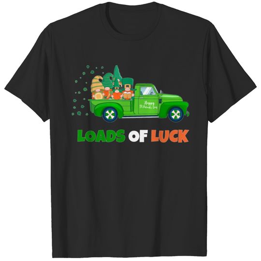 Loads of Luck Truck St. Patrick's Day Gnomes T-shirt