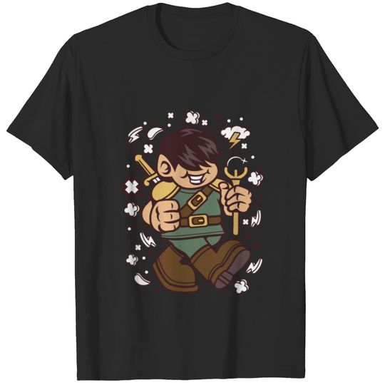 Knight Kid for animated characters comics and pop T-shirt