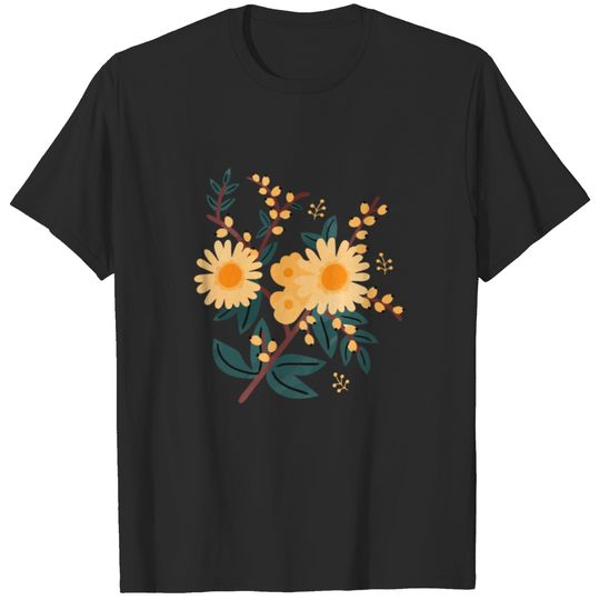 beautiful floral design T-shirt