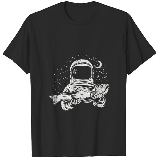 SpaceAndScienceFiction astro fish T-shirt