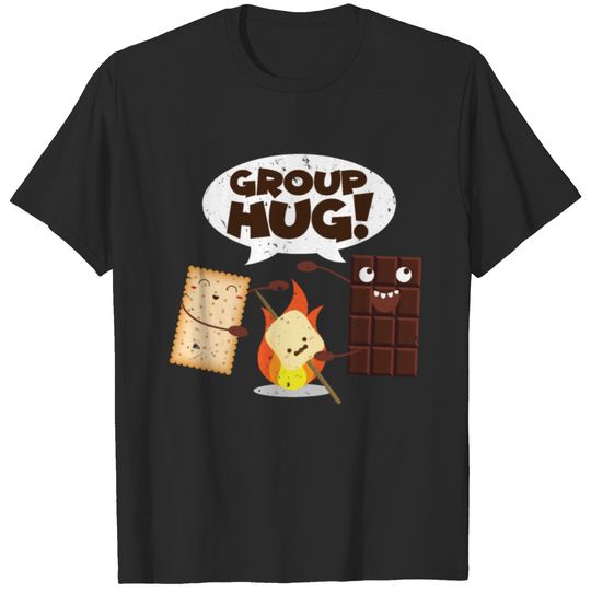 Group Hug Smores Chocolate Marshmallow T-shirt