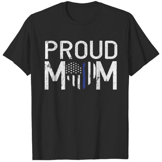 Proud Mom Of Police Officer Law Enforcement T-shirt