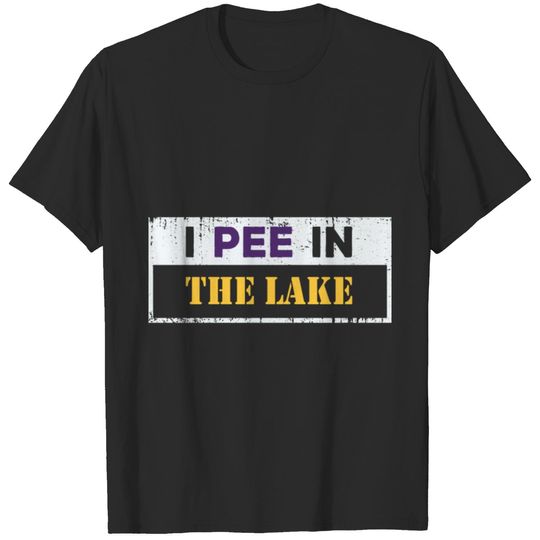 I Pee In The Lake Funny Summer Vacation T-shirt