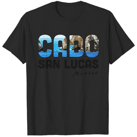 Cabo San Lucas Mexico Baja Beach Cliffs Water Swim T-shirt