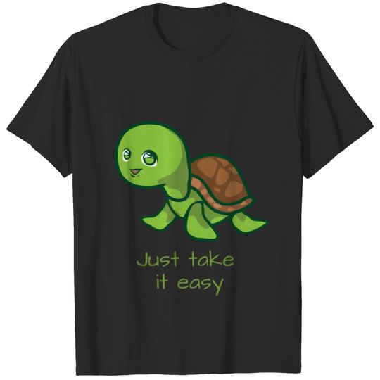 Funny Turtle Just Take It Easy Chilling T-shirt