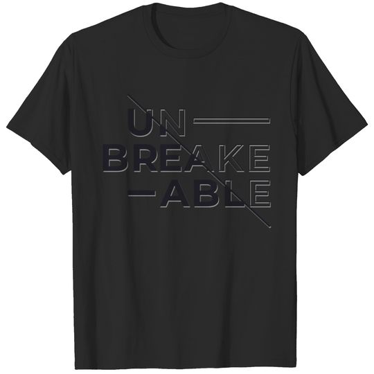 Awsome cool unbreakable text design T-shirt