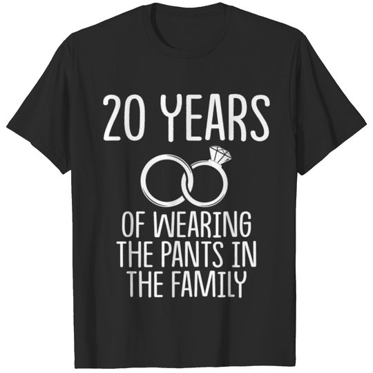 20th 20 year Wedding Anniversary Gift Pants T-shirt