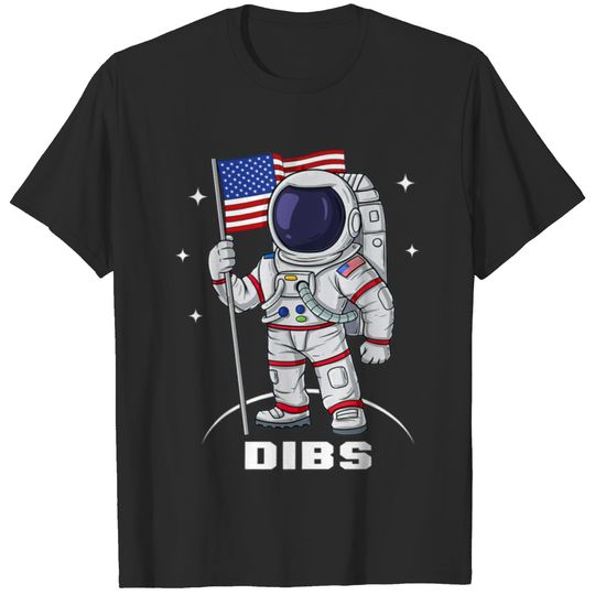 4th Of July Astronaut USA American Flag Funny T-shirt