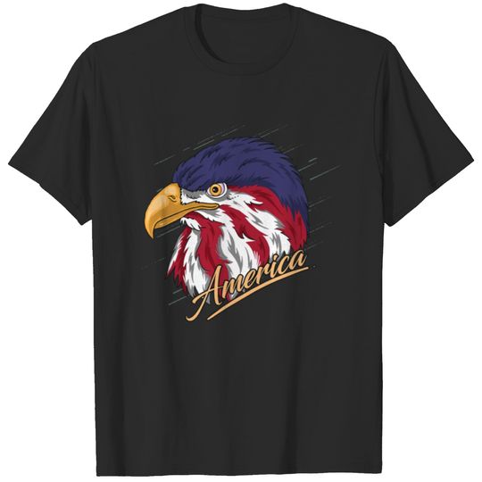 Eagle face represent America Army Eagle head T-shirt