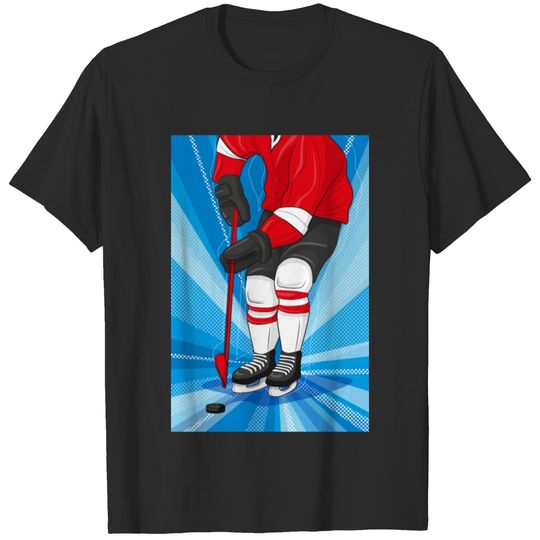 Icehockey skater poster T-shirt