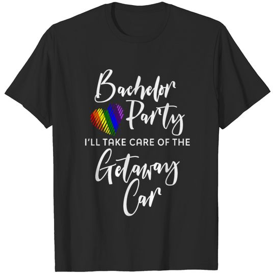 LGBT Pride Gay Bachelor Party Getaway Engagement T-shirt