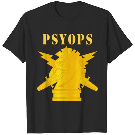 Army PSYOPS w Branch Insignia Line T-shirt