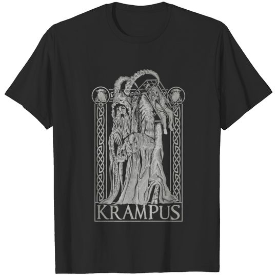 Krampus Gruss Von Krampus Dark Gothic Christmas T-shirt