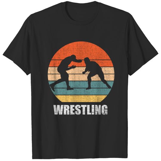 Vintage Wrestling Graphic T-Shirt - Two Wrestlers T-shirt