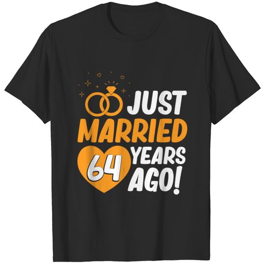 64th Wedding Anniversary Gift for 64 Years Couple T-shirt