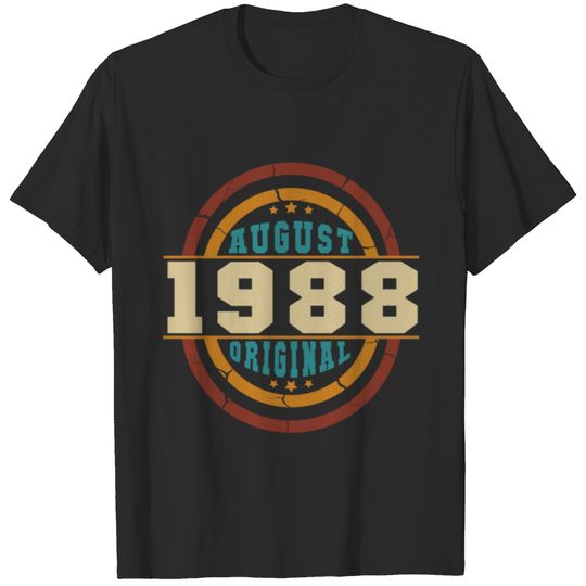 August 1988 Vintage Gift T-shirt