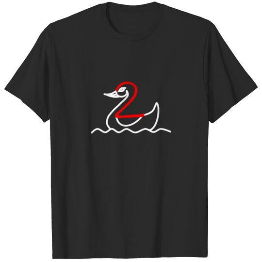 Draw With Numbers 2 Swan T-shirt