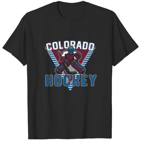 Old School Colorado Hockey Retro 90s T-shirt