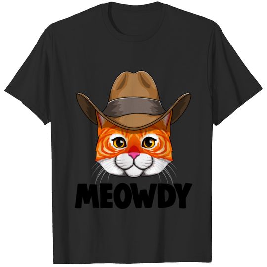 Meowdy Grey Cat T-shirt