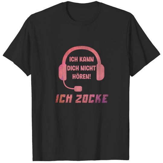 Gamer Gaming Headset Gift Slogan gamerclothes T-shirt