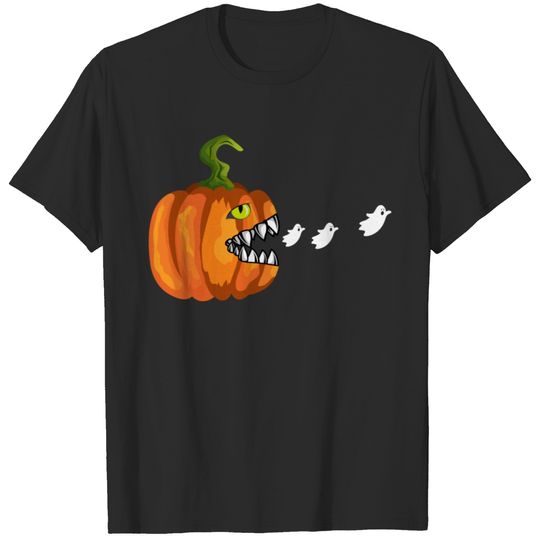 Halloween Pumpkin Eating Ghosts T-shirt