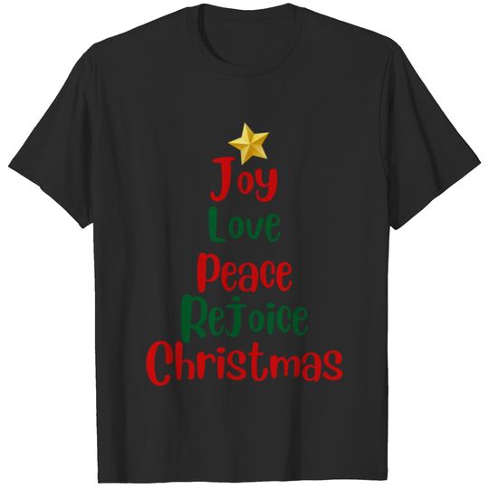 Christmas 2021 Joy Love Peace Rejoice T-shirt