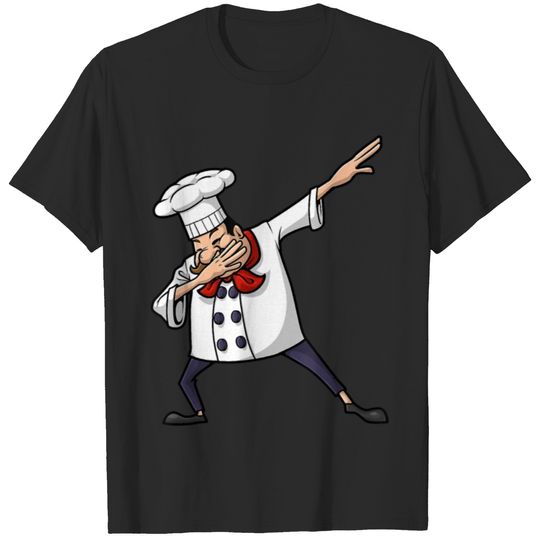 Funny Chef Design For Cook Hip hop Dabbing Dance T-shirt