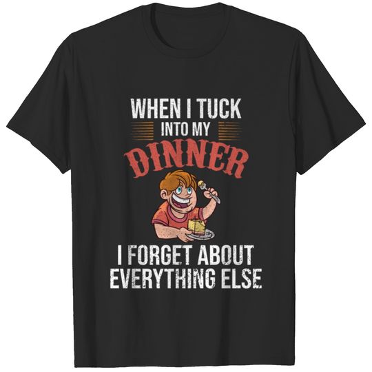 Evening Meal In Cake Food Vocabulary T-shirt