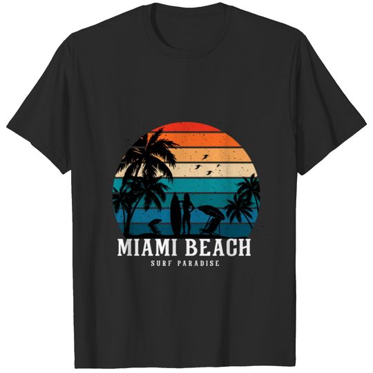 Miami beach surf paradise T-shirt