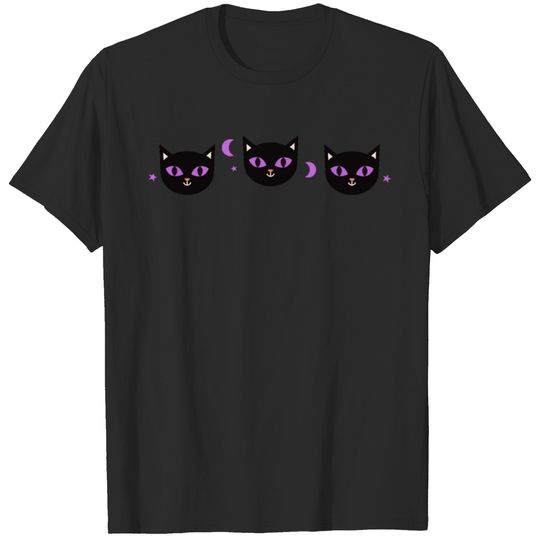 Three black cats T-shirt