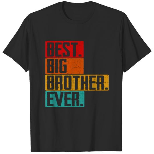 Best Big Brother Ever Retro Sibling Brothers Famil T-shirt