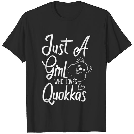 Just A Girl Who Loves Quokkas Herbivore Marsupial T-shirt