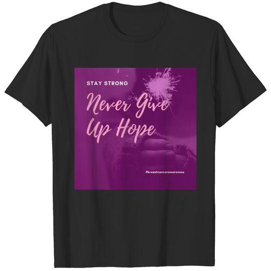 Pink Purple Hope Breast Cancer Awareness T-shirt