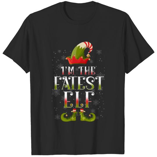 Fatest Elf Christmas T-shirt
