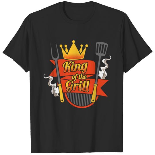 Grilling BBQ King Of The Grill Crown T-shirt